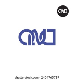 Letter QND Monogram Logo Design Flipped