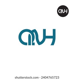 Logo-Design des Briefes QNH Monogram