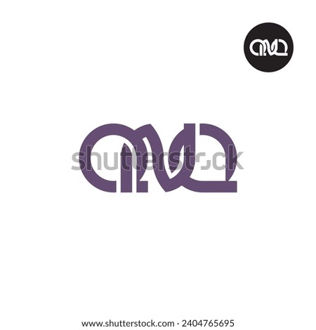 Letter QNQ Monogram Logo Design