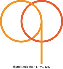 Letter qo design logo vector stock