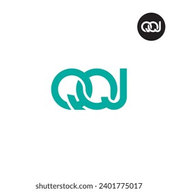 Letter QOJ Monogram Logo Design