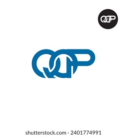 Diseño de logotipo de monograma QOP