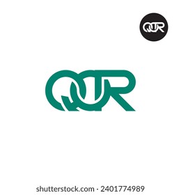 Diseño de logotipo de monograma QOR