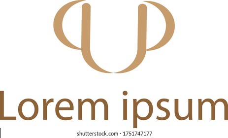 letter qp design logo vector stock