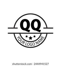 letter QQ logo. QQ. QQ logo design vector illustration for creative company, business, industry
