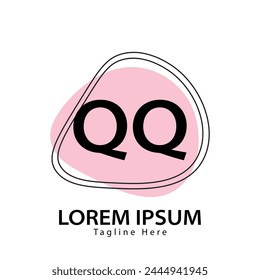 letter QQ logo. QQ. QQ logo design vector illustration for creative company, business, industry
