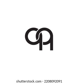 Letra QQ Logotipo moderno mínimo sencillo