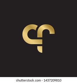 Letter qr linked lowercase logo design template elements. Gold letter Isolated on black  background. Suitable for business, consulting group company.