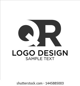 Letter QR Logo Design Vector
