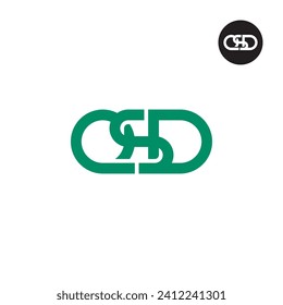 Diseño de logotipo de monograma QSD para carta