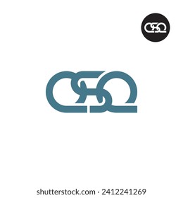 Letter QSQ Monogram Logo Design