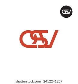 Letter QSV Monogram Logo Design