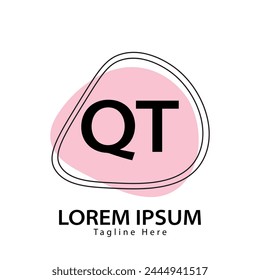 letra QT logo. QT. Ilustración vectorial de diseño de logotipo QT para empresa creativa, negocio, industria
