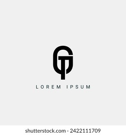 Letter QT and TQ monogram initial logo, geometric, modern, gradient, grid logo