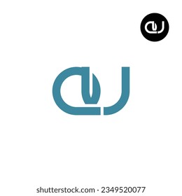 Letter QU Monogram Logo Design