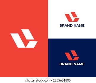 letter QU UQ Q U abstract simple symbol logo vector design