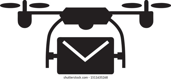 Letter Quadcopter Drone Vector Design