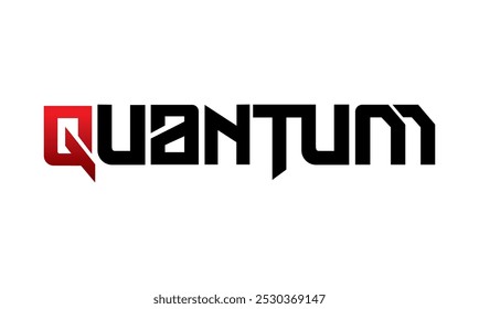 letter quantum design vector symbol