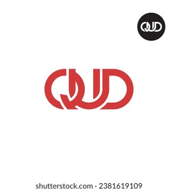 Letter QUD Monogram Logo Design