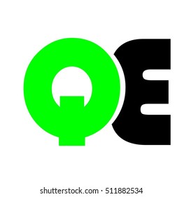 letter Que logo vector