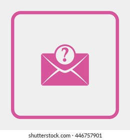 Letter with question mark.