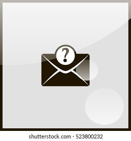 Letter with question mark.