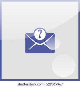 Letter with question mark.