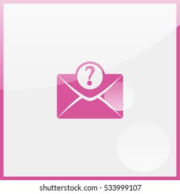 Letter with question mark.