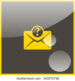 Letter with question mark.