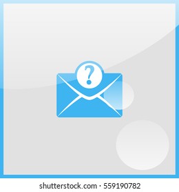 Letter with question mark.