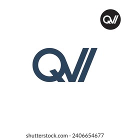 Diseño de logotipo de monograma QVI