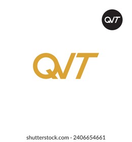 Diseño de logotipo de monograma QVT