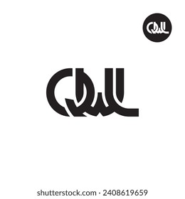 Diseño de logotipo de monograma QWL