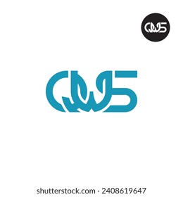 Letter QWS Monogram Logo Design