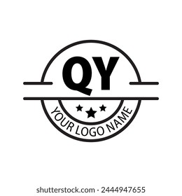 logotipo QY de letras. QY. Ilustración vectorial de diseño de logotipo QY para empresa creativa, negocio, industria
