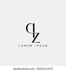Letter QZ and ZQ monogram initial logo, geometric, modern, gradient, grid logo