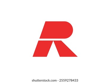 Letter R abstract with dot logo icon abstract design template.initials monogram letter R luxury logo design vector template