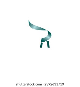 Letter r abstract logo design modern minimal brand flat Icon design vector illustration emblem sign symbol logotype 