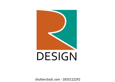 Letter R abstract logo template 