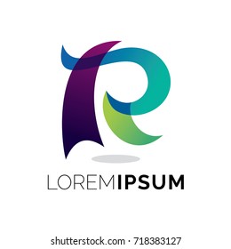 Letter R Abstract Logo Template Design Vector, Emblem, Design Concept, Creative Symbol, Icon