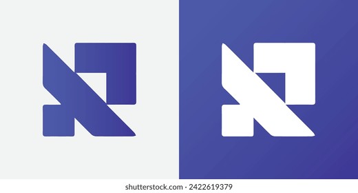 Letter r abstract modern colorful logo