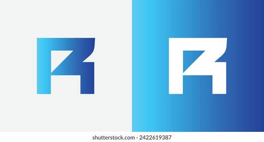 Letter r abstract modern colorful logo