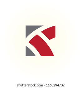 letter R abstract vector, icon R template