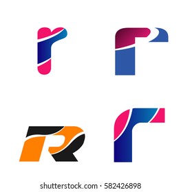 Letter r Alphabetical Logo Design Concepts
