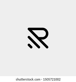 Letter R AR AP Monogram Logo Design Minimal Icon