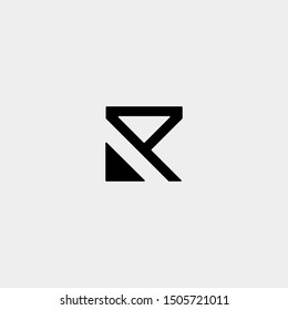 Letter R AR RA Monogram Logo Design Minimal Icon
