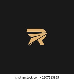 letter R with Arrow logo Design Template R Arrow Fast Concept Icon