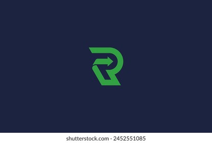 letter r with arrow logo icon design vector design template inspiration