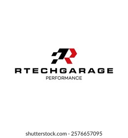 Letter R Automotive performance vector logo templates, Car Garage Premium Concept, vector illustrations car workshop icon sign