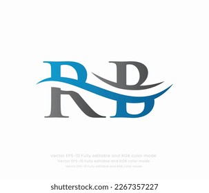 Buchstabe R B Linkes Logo